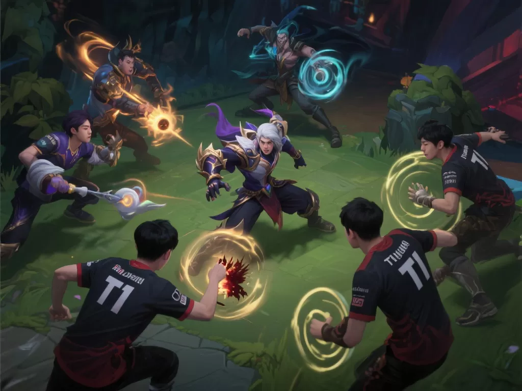 LCK：T1下路混战完美操作，连控秒杀纳亚菲利，0换5完胜